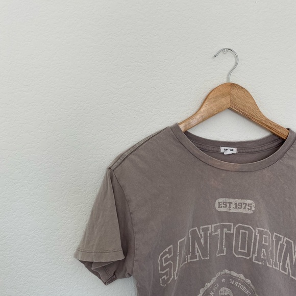 GARAGE Distressed Cropped Tee - Picture 1 of 7